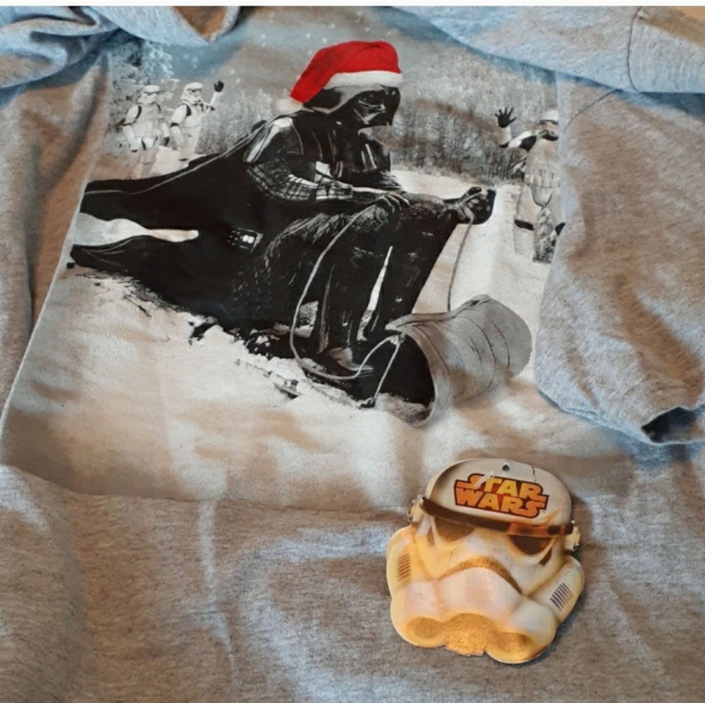Collectors Disney Star Wars Darth Vader  sledding with Stormtroopers NWT